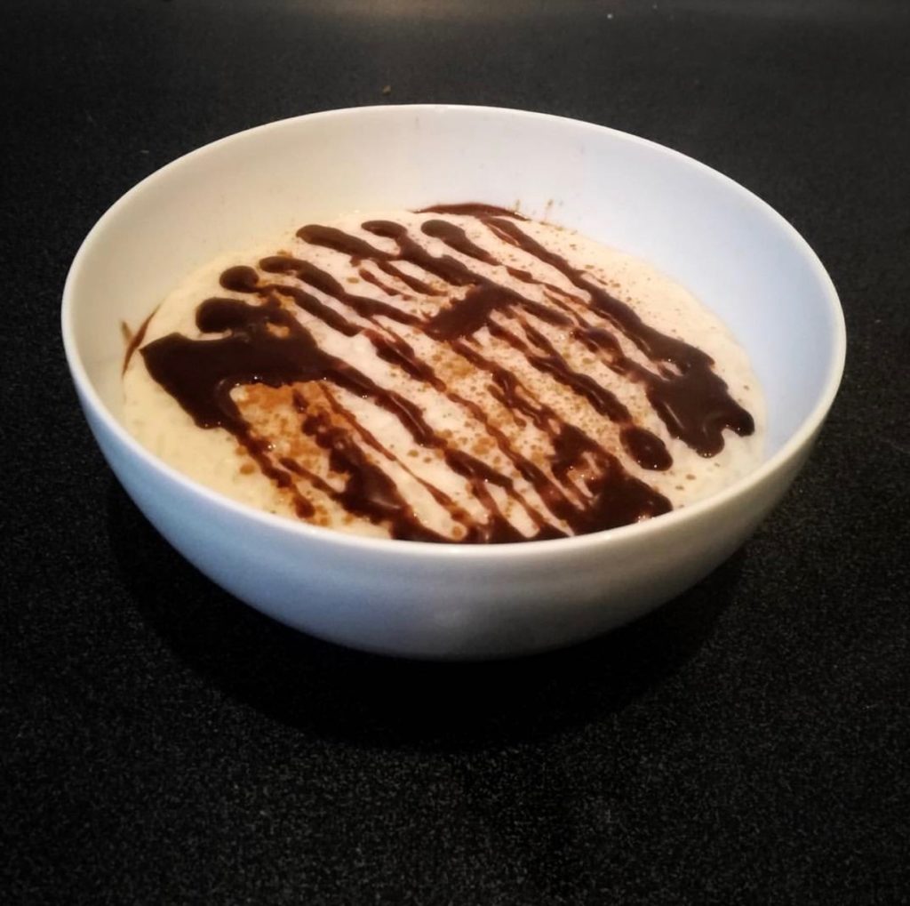 Low Carb/ Hight Protein Milchreis mit Caramel und Vanille - romanmerz.de